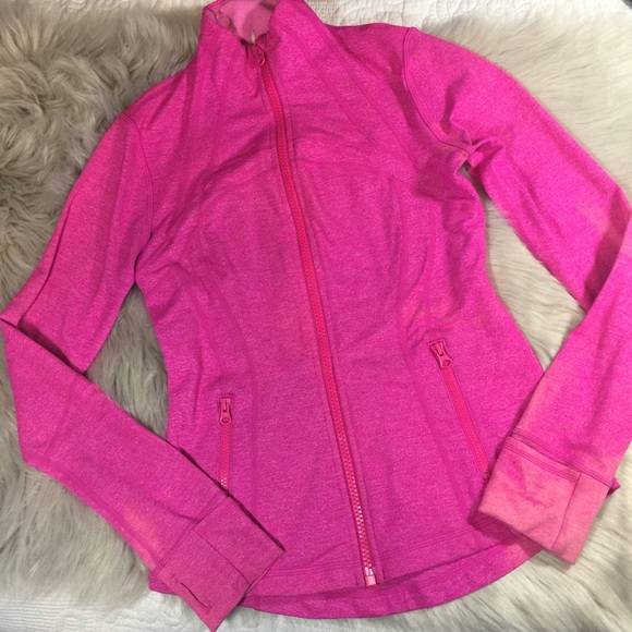 lululemon athletica Jackets & Blazers - Lululemon hot pink define jacket FLAWED size 6